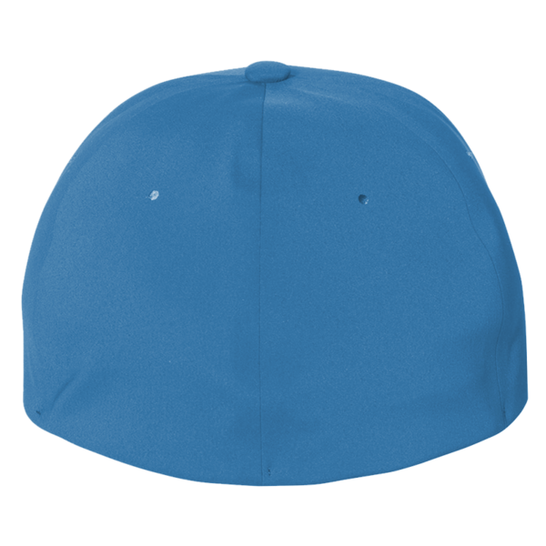 Flexfit by Yupoong Delta® Seamless Cap, Melange Blue / Melange Blue, Back view