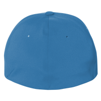 Flexfit by Yupoong Delta® Seamless Cap, Melange Blue / Melange Blue, Back view