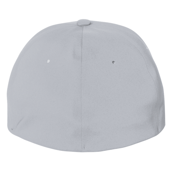 Flexfit by Yupoong Delta® Seamless Cap, Melange Silver / Melange Silver, Back view