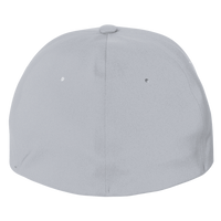 Flexfit by Yupoong Delta® Seamless Cap, Melange Silver / Melange Silver, Back view