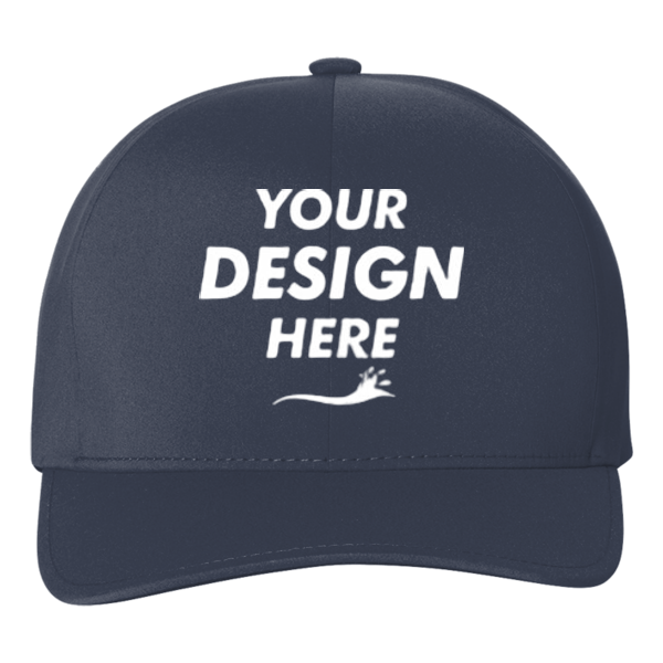 Flexfit by Yupoong Delta® Seamless Cap, Navy / Navy, Front view, Mockup