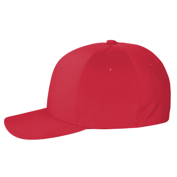Flexfit by Yupoong Delta® Seamless Cap, Red / Red, Left Side view