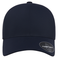 Flexfit by Yupoong Delta® Snapback Perforated Cap, Navy, Front view