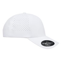 Flexfit by Yupoong Delta® Snapback Perforated Cap, White, Right Side view