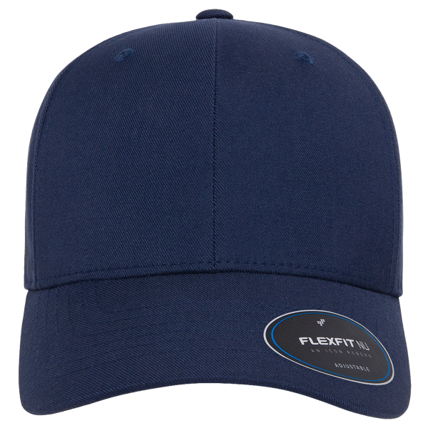 Flexfit by Yupoong NU® Adjustable Cap, Navy, Front view