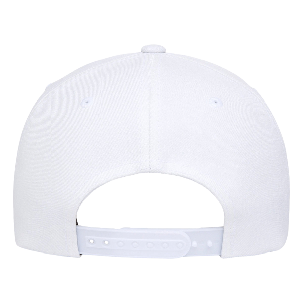 Flexfit by Yupoong NU® Adjustable Cap, White, Back view