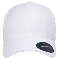 Flexfit by Yupoong NU® Adjustable Cap, White, Front view