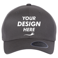 Flexfit by Yupoong NU® Cap, Dark Grey, Front view, Mockup