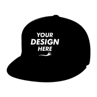 Flexfit by Yupoong Pro-Baseball On Field Cap, Black, Front view, Mockup