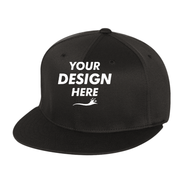 Flexfit by Yupoong Pro-Baseball On Field Cap, Dark Grey, Front view, Mockup