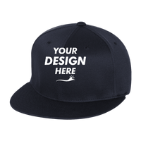 Flexfit by Yupoong Pro-Baseball On Field Cap, Navy, Front view, Mockup