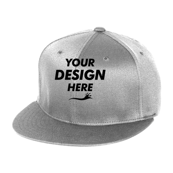 Flexfit by Yupoong Pro-Baseball On Field Cap, White, Front view, Mockup