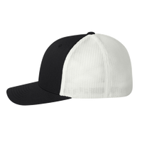 Flexfit by Yupoong Trucker Cap, Black / White / White, Left Side view