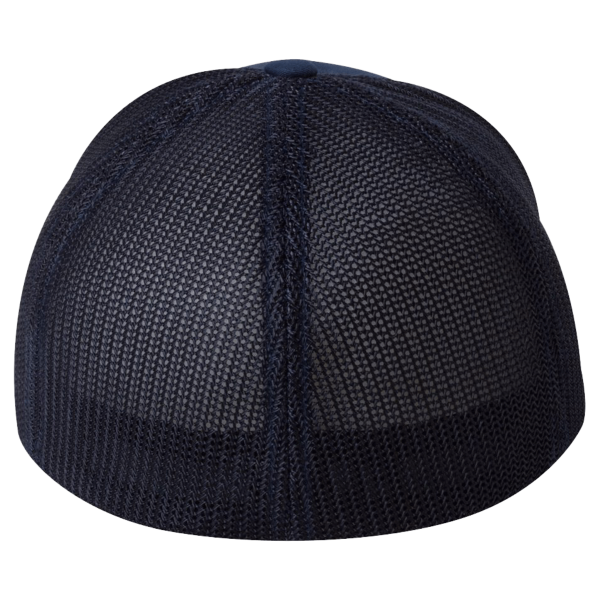 Flexfit by Yupoong Trucker Cap, Navy / Navy / Navy, Back view
