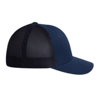 Flexfit by Yupoong Trucker Cap, Navy / Navy / Navy, Right Side view