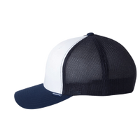 Flexfit by Yupoong Trucker Cap, Navy / White / Navy, Left Side view