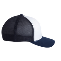 Flexfit by Yupoong Trucker Cap, Navy / White / Navy, Right Side view