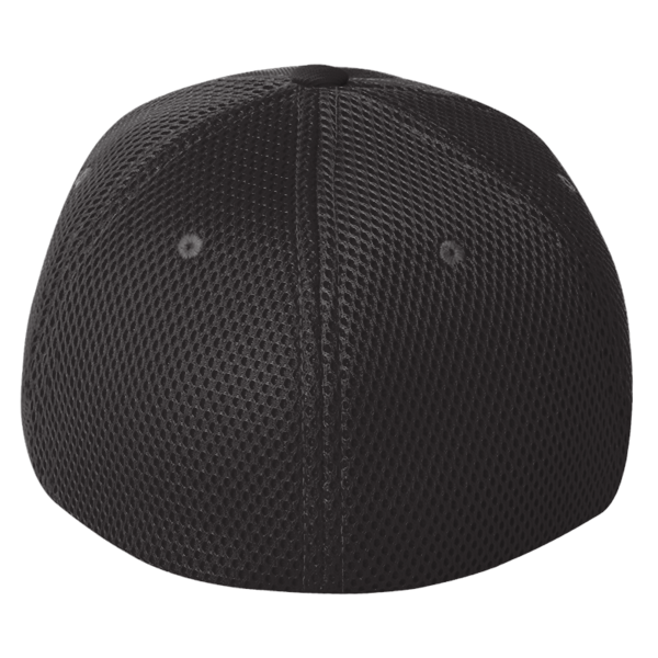 Flexfit by Yupoong Ultrafiber Mesh Cap, Black / Black, Back view