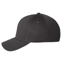 Flexfit by Yupoong Ultrafiber Mesh Cap, Black / Black, Left Side view