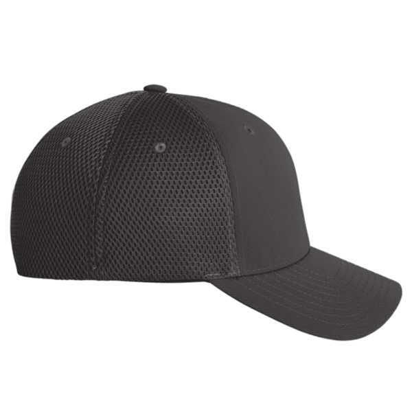 Flexfit by Yupoong Ultrafiber Mesh Cap, Black / Black, Right Side view