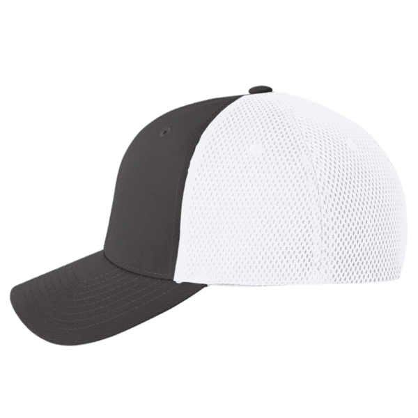 Flexfit by Yupoong Ultrafiber Mesh Cap, Black / White, Left Side view