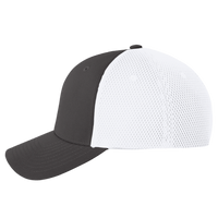 Flexfit by Yupoong Ultrafiber Mesh Cap, Black / White, Left Side view