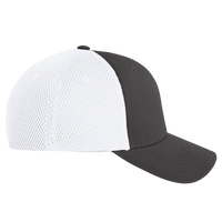 Flexfit by Yupoong Ultrafiber Mesh Cap, Black / White, Right Side view