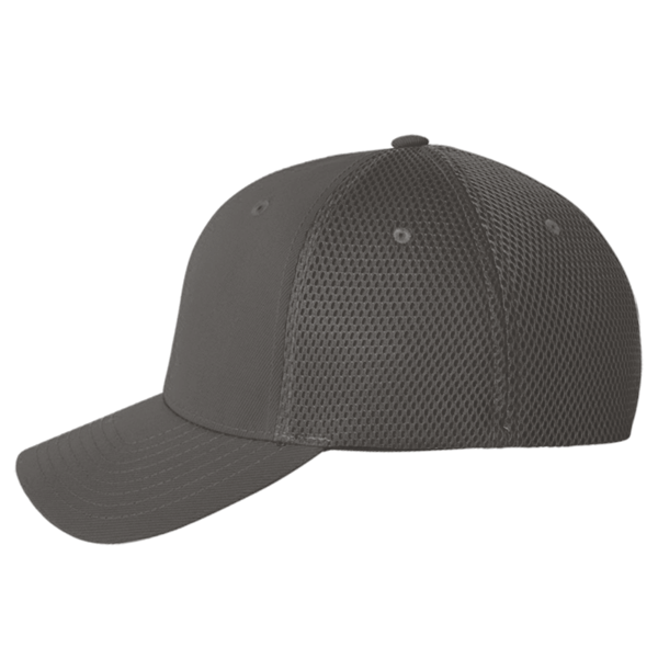Flexfit by Yupoong Ultrafiber Mesh Cap, Dark Grey / Dark Grey, Left Side view