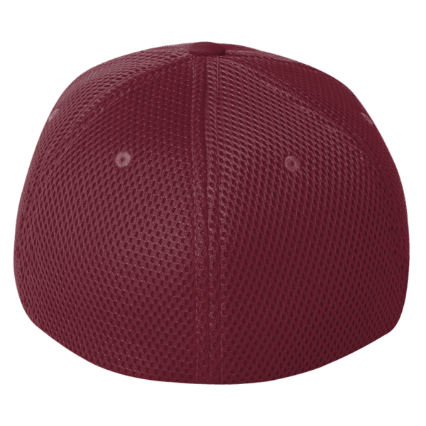 Flexfit by Yupoong Ultrafiber Mesh Cap, Maroon / Maroon, Back view