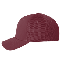 Flexfit by Yupoong Ultrafiber Mesh Cap, Maroon / Maroon, Left Side view
