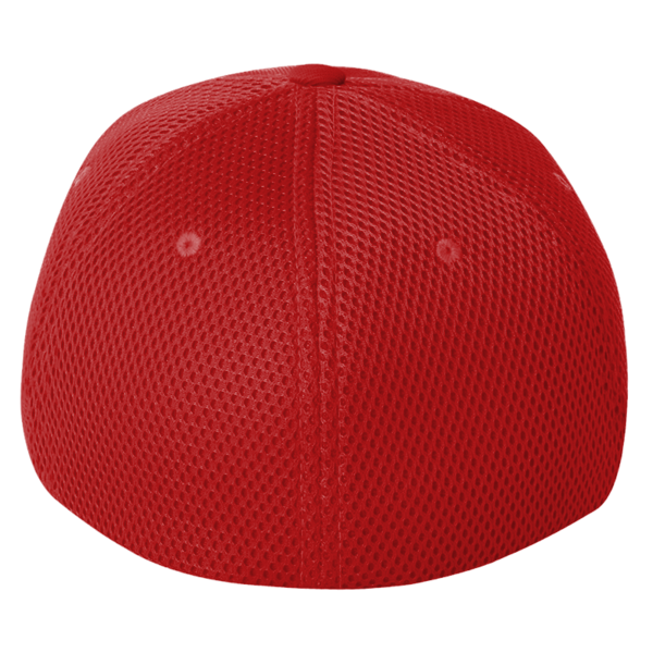 Flexfit by Yupoong Ultrafiber Mesh Cap, Red / Red, Back view