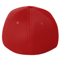 Flexfit by Yupoong Ultrafiber Mesh Cap, Red / Red, Back view
