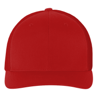 Flexfit by Yupoong Ultrafiber Mesh Cap, Red / Red, Front view