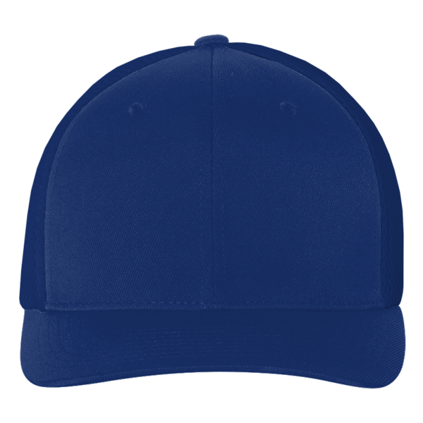 Flexfit by Yupoong Ultrafiber Mesh Cap, Royal Blue / Royal Blue, Front view