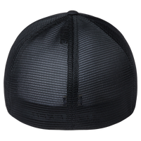 Flexfit by Yupoong Unipanel™ Trucker Cap, Black / Black, Back view