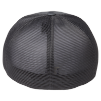 Flexfit by Yupoong Unipanel™ Trucker Cap, Charcoal / Charcoal, Back view