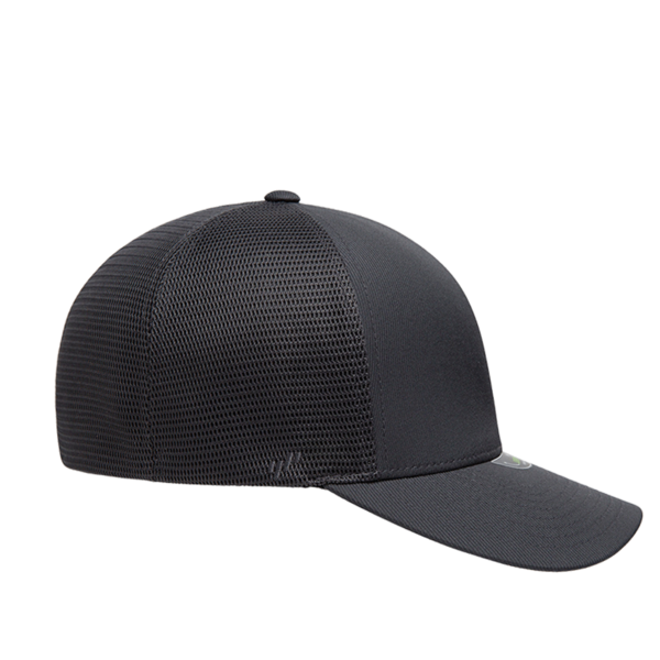 Flexfit by Yupoong Unipanel™ Trucker Cap, Charcoal / Charcoal, Right Side view