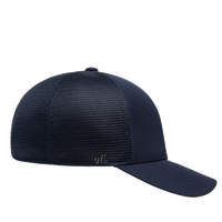 Flexfit by Yupoong Unipanel™ Trucker Cap, True Navy / True Navy, Right Side view