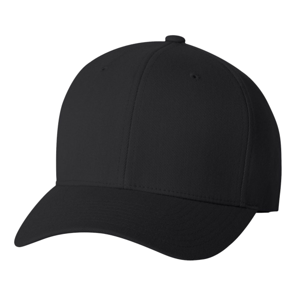 Flexfit by Yupoong Wool-Blend Cap, Black, Front view