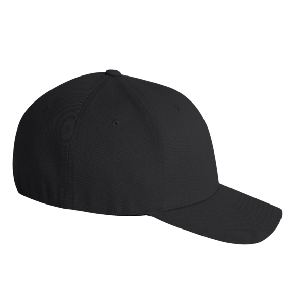 Flexfit by Yupoong Wool-Blend Cap, Black, Right Side view