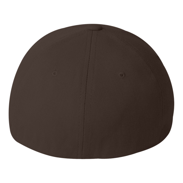 Flexfit by Yupoong Wool-Blend Cap, Brown, Back view