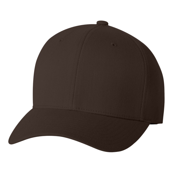 Flexfit by Yupoong Wool-Blend Cap, Brown, Front view