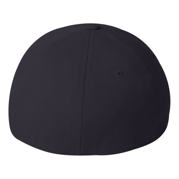 Flexfit by Yupoong Wool-Blend Cap, Dark Navy, Back view