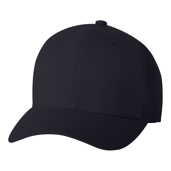 Flexfit by Yupoong Wool-Blend Cap, Dark Navy, Front view