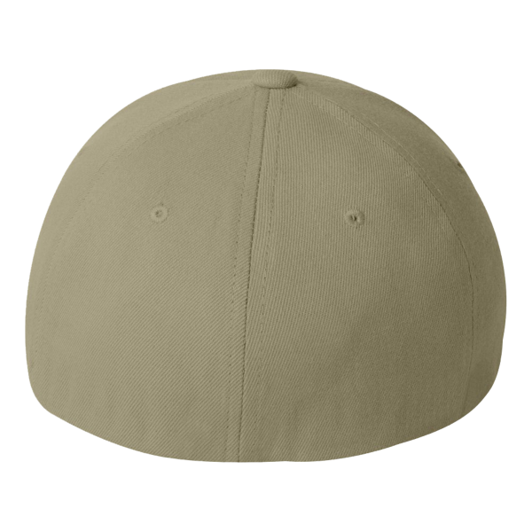 Flexfit by Yupoong Wool-Blend Cap, Khaki, Back view