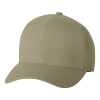 Flexfit by Yupoong Wool-Blend Cap, Khaki, Front view