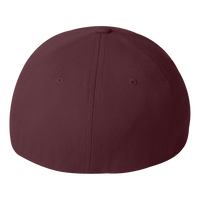 Flexfit by Yupoong Wool-Blend Cap, Maroon, Back view