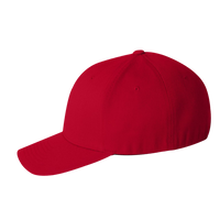Flexfit by Yupoong Wool-Blend Cap, Red, Left Side view