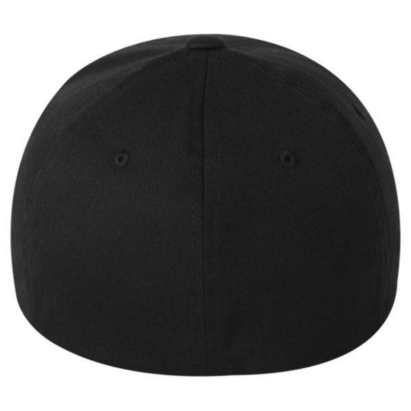 Flexfit by Yupoong Youth Cotton Blend Cap, Black, Back view