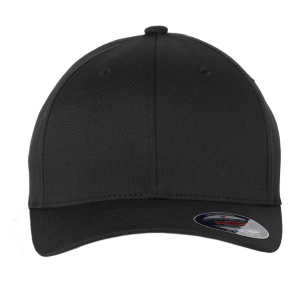 Flexfit by Yupoong Youth Cotton Blend Cap, Black, Front view